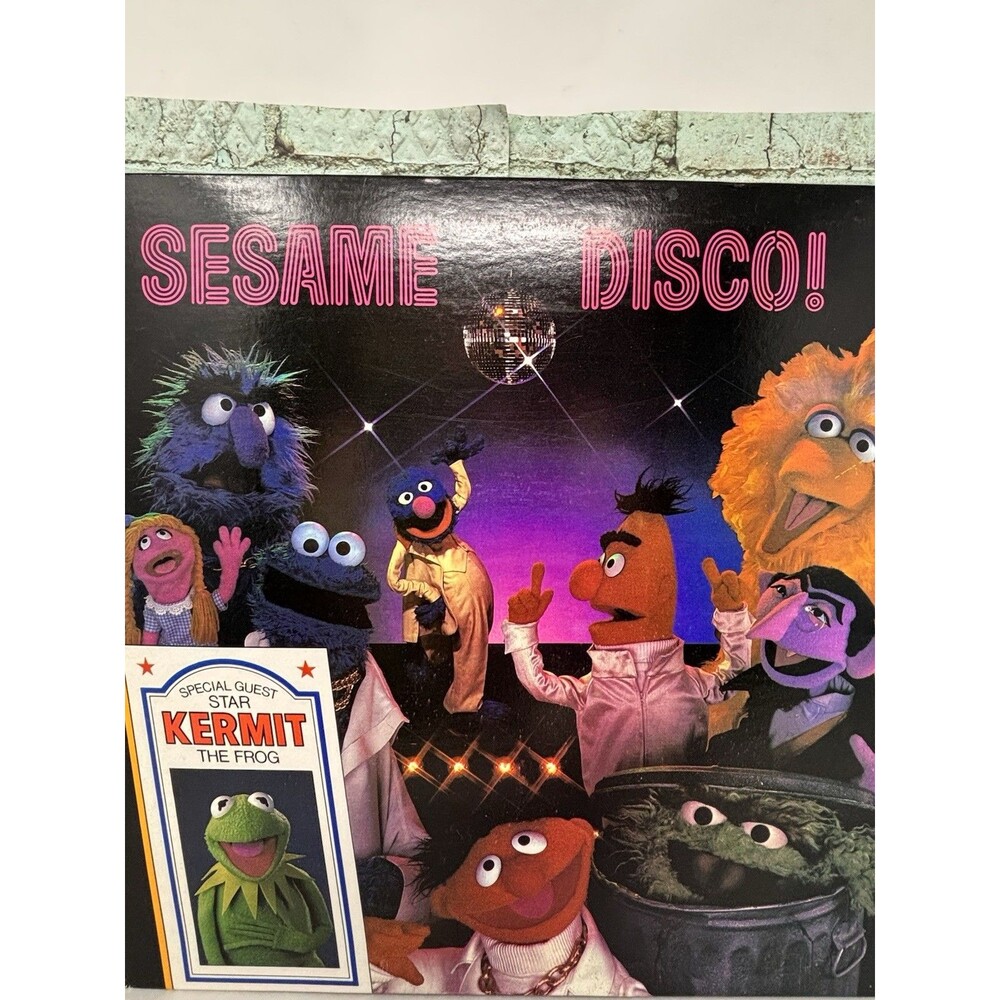 SESAME DISCO 1979 Sesame Street Records Vinyl LP Album Kermit Oscar Plays Well